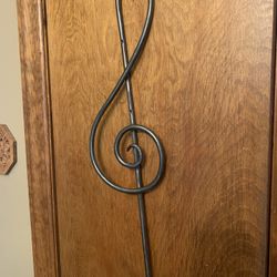 Music Note Wall Hook - Tremble Clef