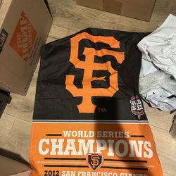 2012 SF Giants World Series garden flag 