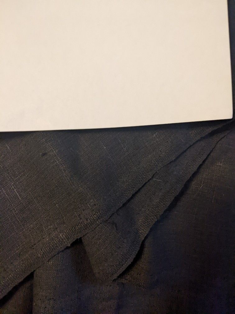 10yards Of Heavy Weight Black Linen