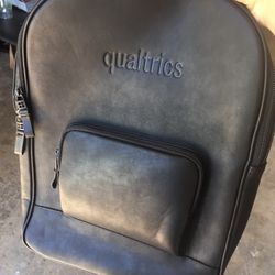 Qualtrics Leather Backpack
