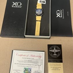 XO Retro Men's Certified 1941 P-51 Mustang  Square Collection Black Dial & Case