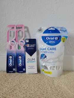 Brand New Toothbrush + Toothpaste + Floss — $10