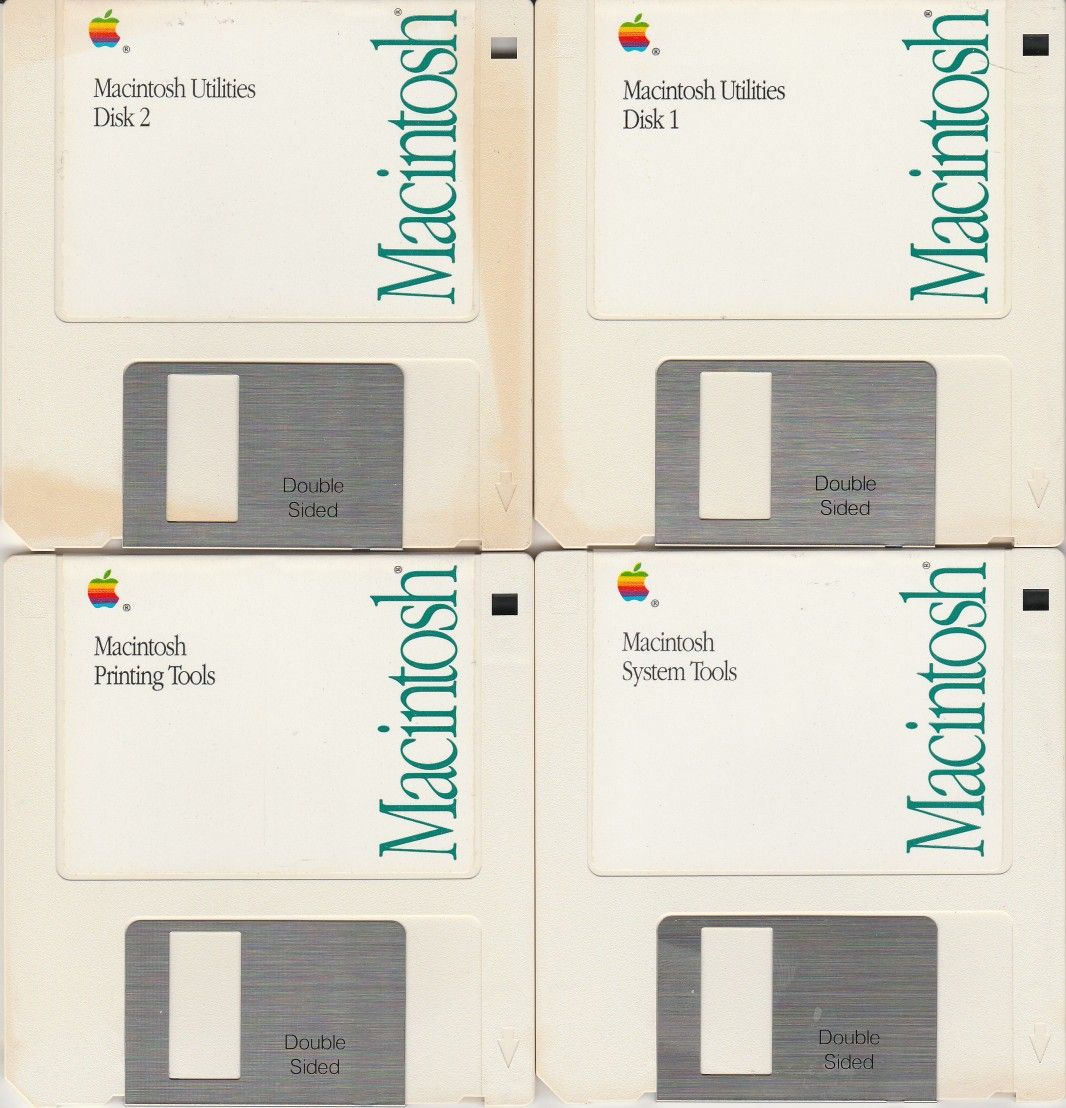 Macintosh Tools & Utilities Ver. 6.0.5 ~ 1990 Software 4 disk set