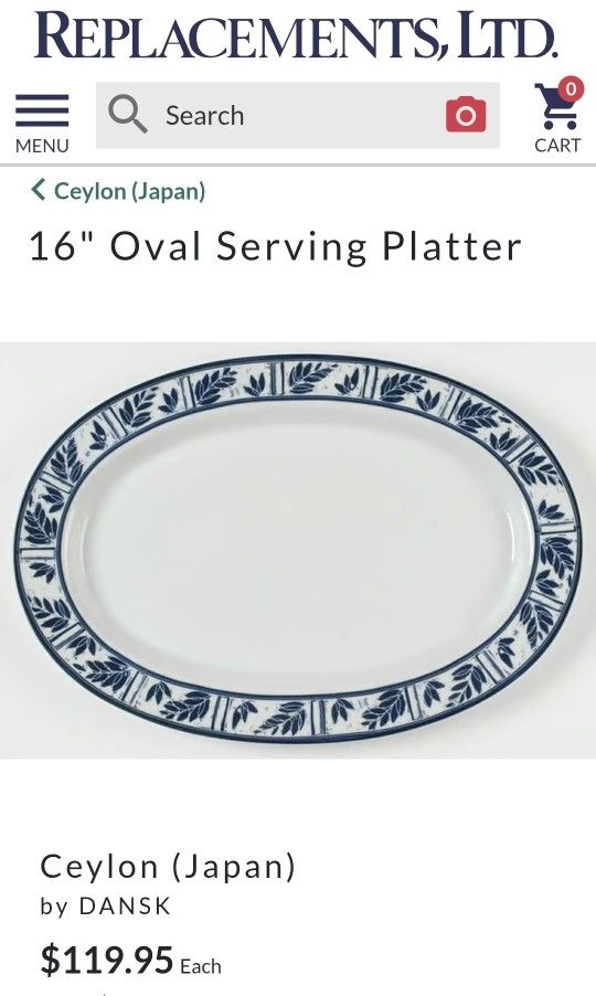 Dansk Ceylon Platter
