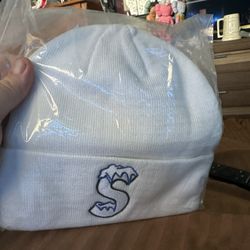 Supreme White Frosted Beanie Size One Size