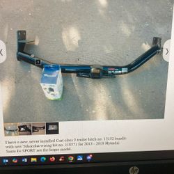 Trailer Hitch With Wiring For  Santa Fe Sport- $200 (south Scottsdale)