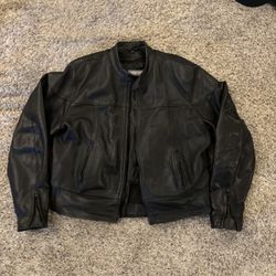 Black Leather Motorcycle Jacket