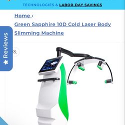 Green Sapphire 10D Cold Laser Body Slimming Machine 