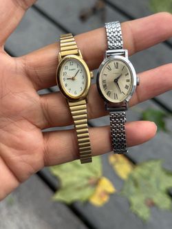 Timex Women’s Gold and Silver Bracelet Watches two Watch