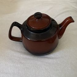 Vintage Brown Ceramic teapot 