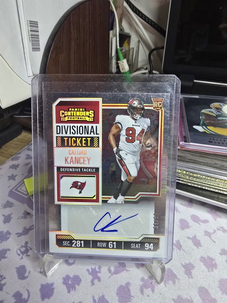2023 Panini Card Calijah Kancey Divisional Ticket