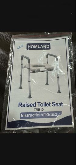HOMLAND RAISED TOILET SEAT. PUT TOGETHER. NOT USED.