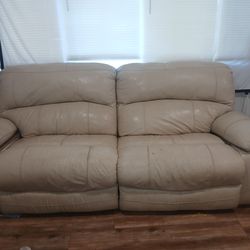 $50 comfy leather couch
