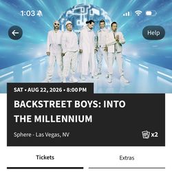 2 x BSB Sphere Tickets