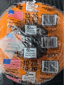 Electrical Wire romex 10/2 roll of 250ft
