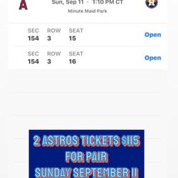 Astros Tickets 