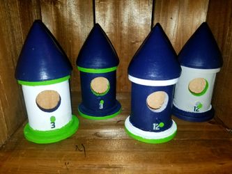 Seahawks Decorative Birdhouses