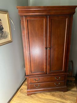 Cabinet and desk