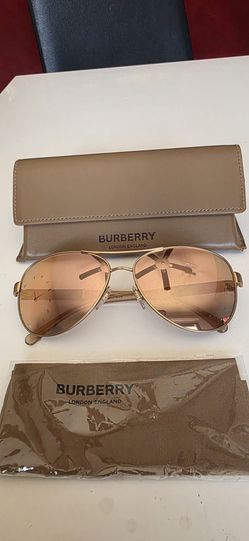 New Burberry Aviator Pilot Sunglasses