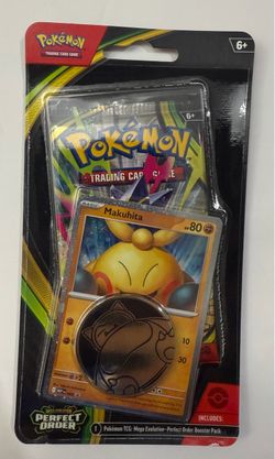 Pokémon TCG: Mega Evolution - Perfect Order Single Pack Blister – Makuhita Promo + Snorlax Coin