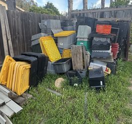 Plastic Containers Various Sizes 