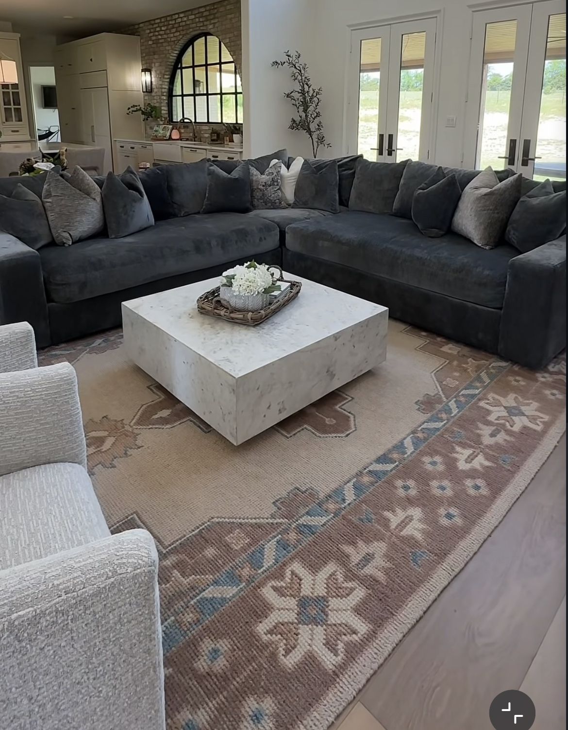 Brand New Super Plush Custom Elegant L Shape Sectional 