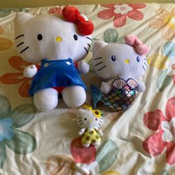  3 HELLO KITTY PLUSHIES