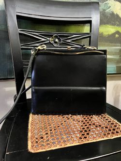 Black Leather Vintage Bag