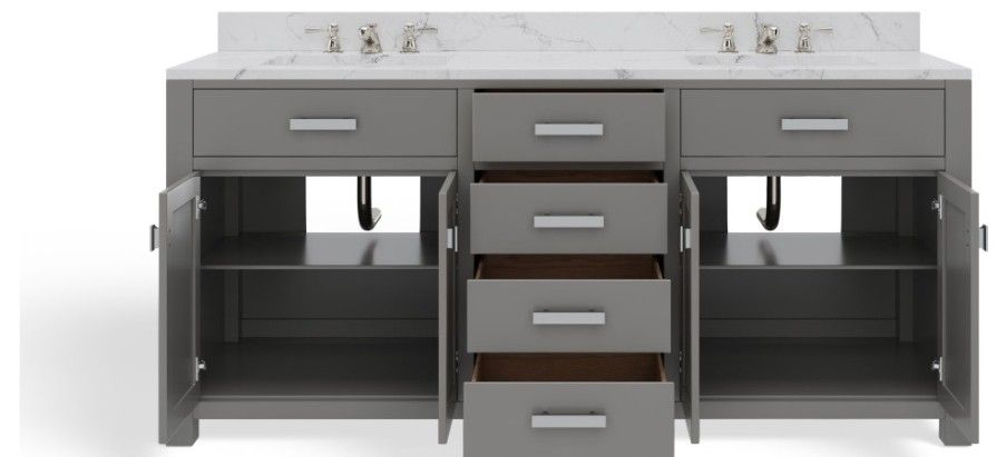 MADISON DOUBLE SINK BATHROOM VANITY BRAND NEW