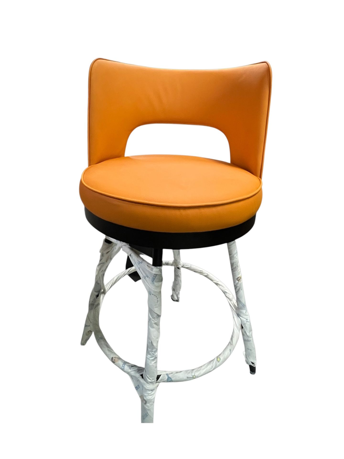 Designer Swivel Bar Stool - Mid Century Industrial Style
