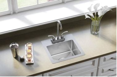 15” Single Stainless Steel Sink