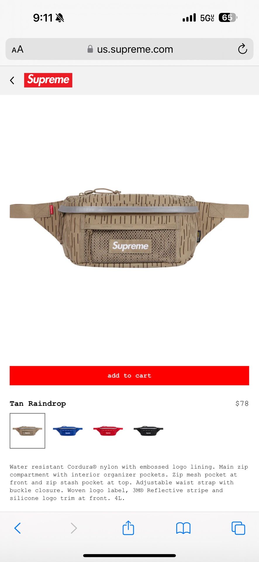Supreme Waist Bag FW24