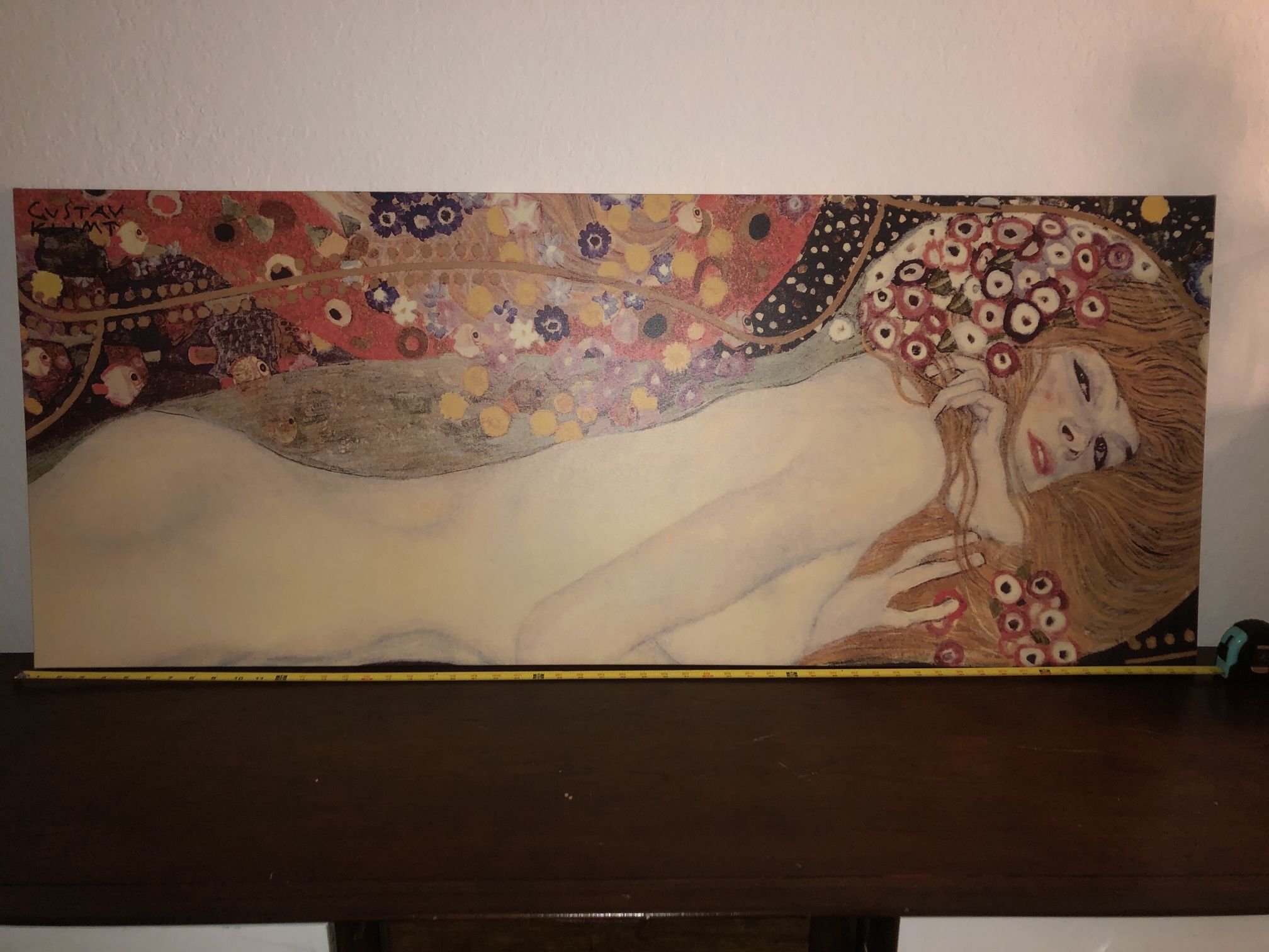 Huge Gustav Klimt Water Serpents IKEA Canvas Print