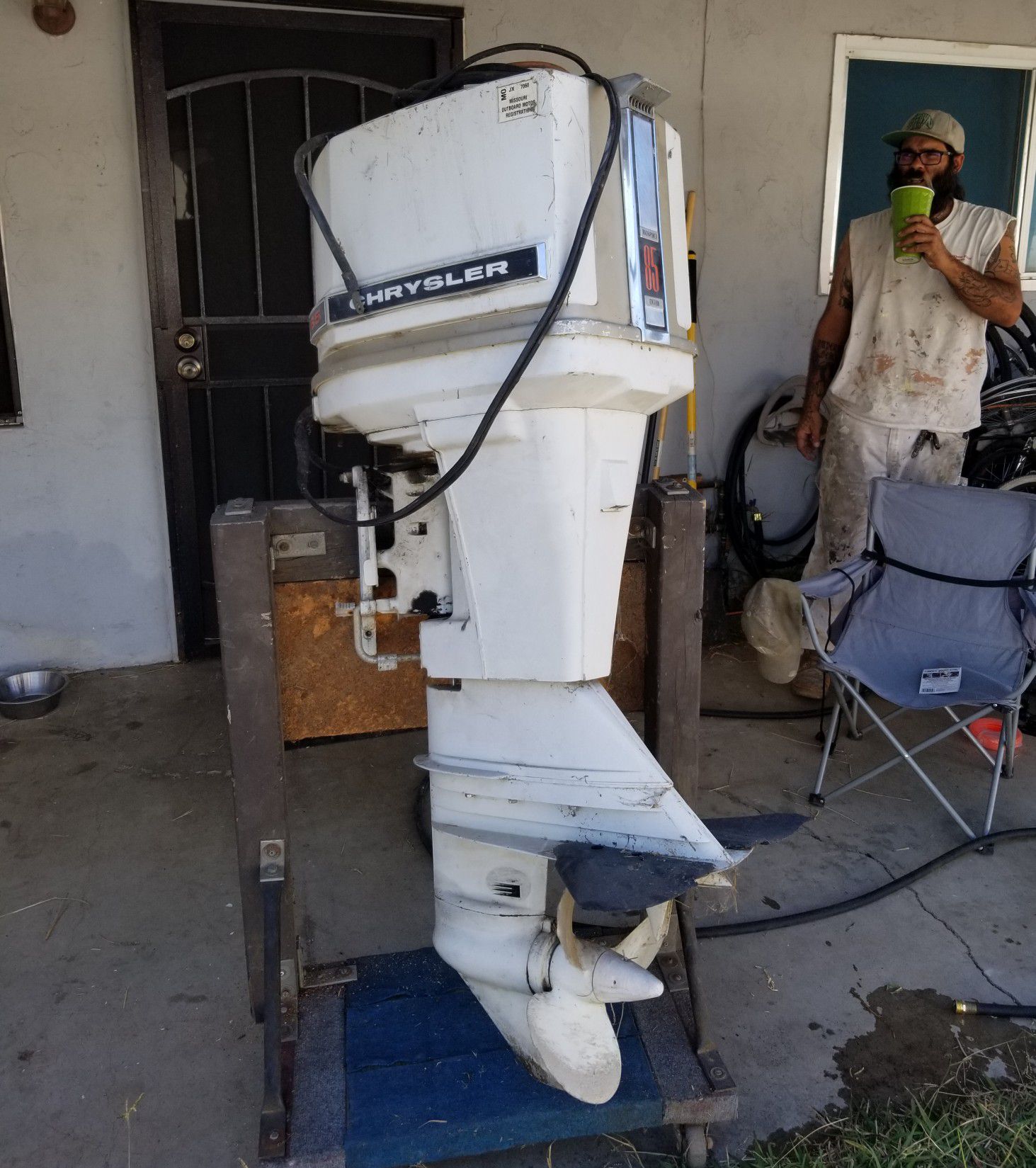 Outboard boat motor 85 magna power