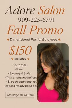 Fall Hair Promo