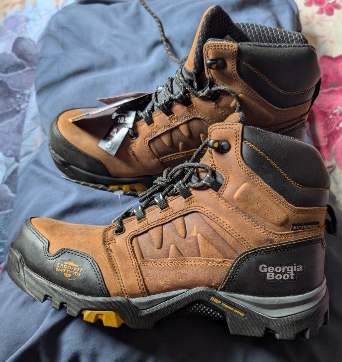 Steal Toe, Georgia Work Boots /Botas De Casquillo 10.5 W $140 OBO