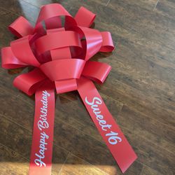 Happy Birthday/ Sweet 16 Bow. Brand New 