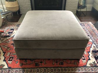 Custom ottoman - west elm