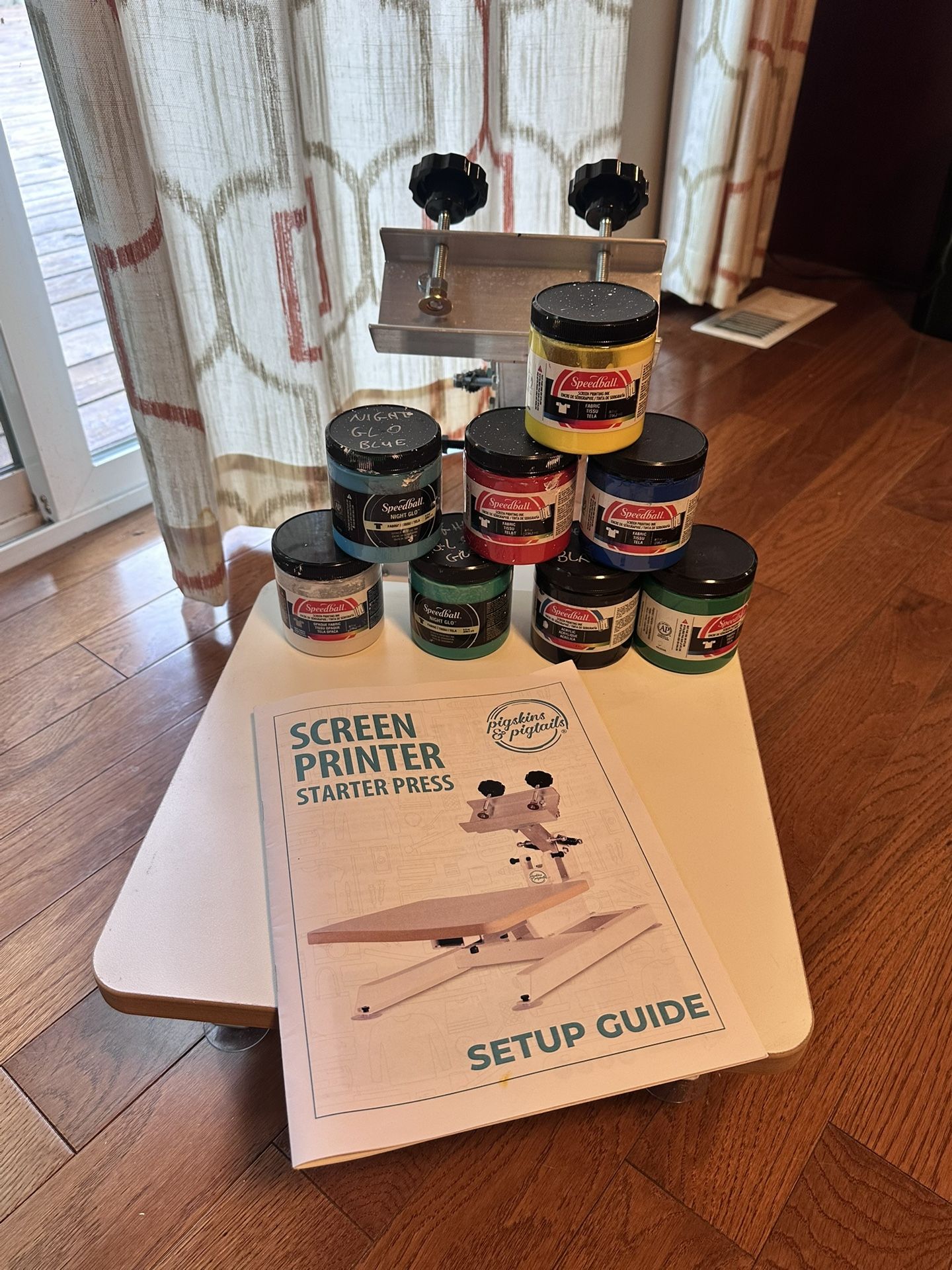 Screen printer starter press