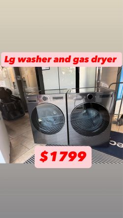 Lg  front load washer and gas dryer