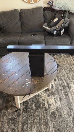Samsung sound bar and sub woofer