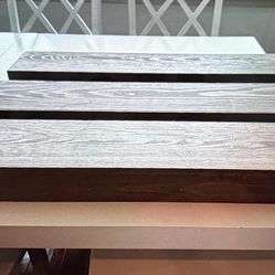 FLOATING SHELVES / GRAY - Set of Three (3)