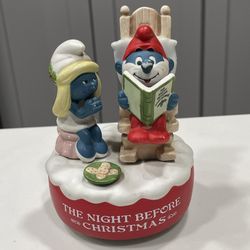 Vintage 1983 Wallace Berries The Night Before Christmas Smurf Limited Edition 