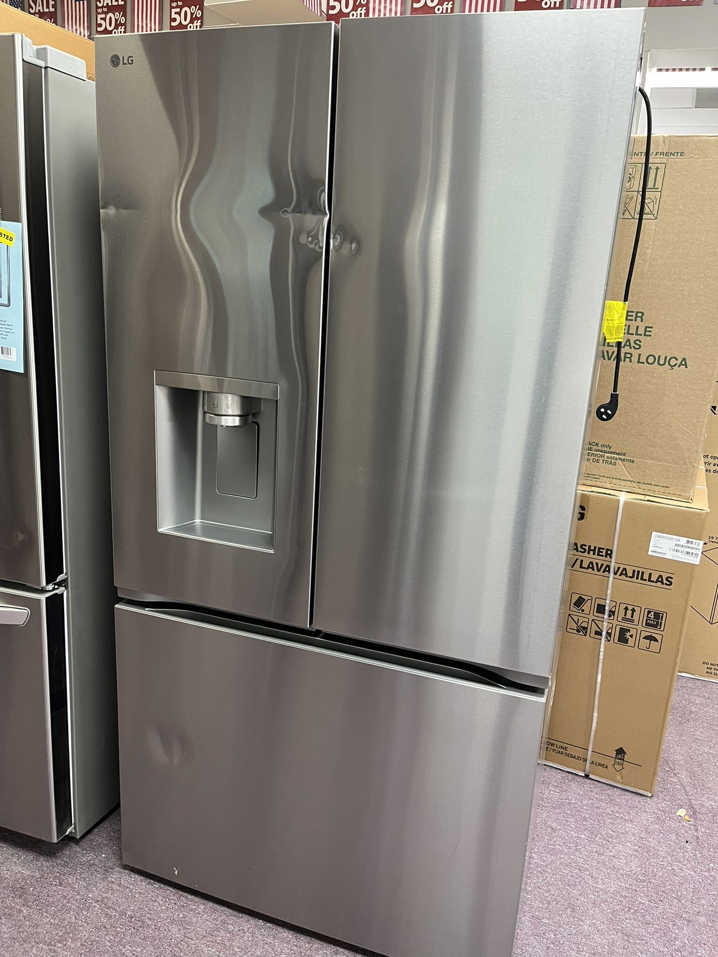 Refrigerator, LG New Scratch And Dents 1 Year Warranty, Free Delivery