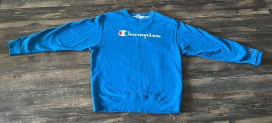 Champion Sweatshirt Size Large Blue