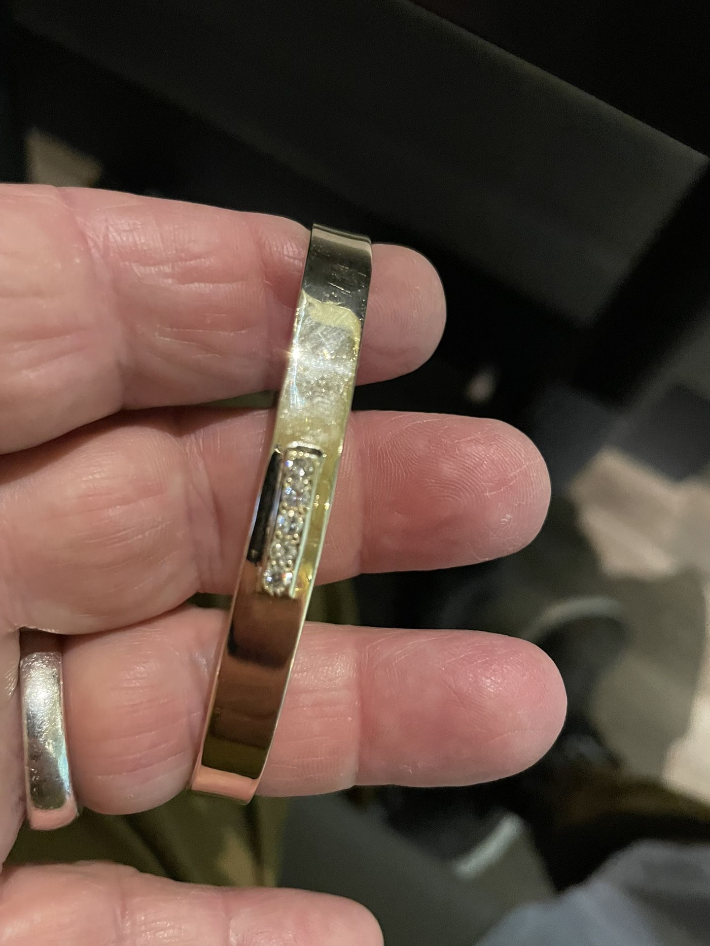 14 Kt Solid Gold Bracelet 26 Gr 5 Diamond