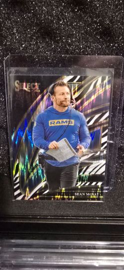 2025 Panini Select - Club Level Sean McVay #221 Zebra Prizm (RC) Rams