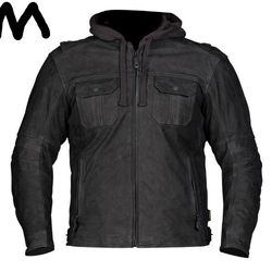 Leather Motorcycle Jacket - Mens Medium