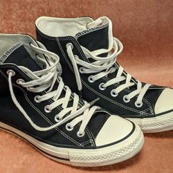Converse All-Star Unisex Sneakers Black & White - Size Men 6.5 / Women 8.5 - Used Fair 