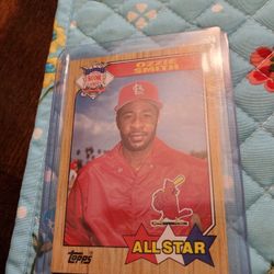 Ozzie Smith 1987 Topps All-star 1987 Topps Baseball Cards 